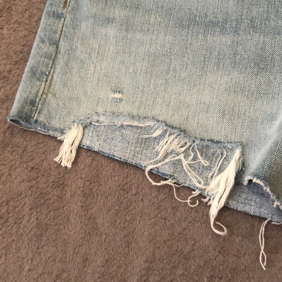 Re/Done Aged Indigo Destroy 90s Low Slung Short 23 - Picture 5 of 15